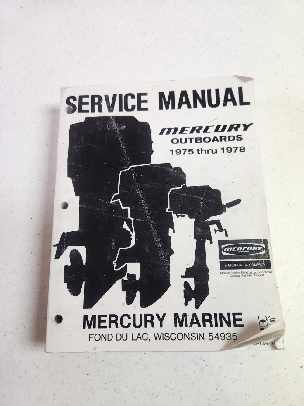 Mercury Outboard Service Manual 1975 thru 1978 C-90-75512